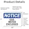 Signmission Gas Meter Enclosed, 10 in W x Rectangle, Vinyl Decal OS-2PACK-NS-D-710-L-13006 - alternate 5